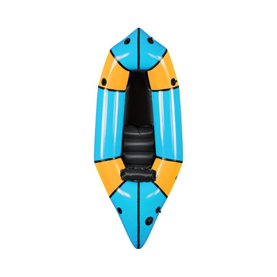 Bird’s-eye product view of the Alpacka Classic, a versatile all-around packraft available in the Optimum Adventures packraft fleet for rentals, tours, and instruction.
