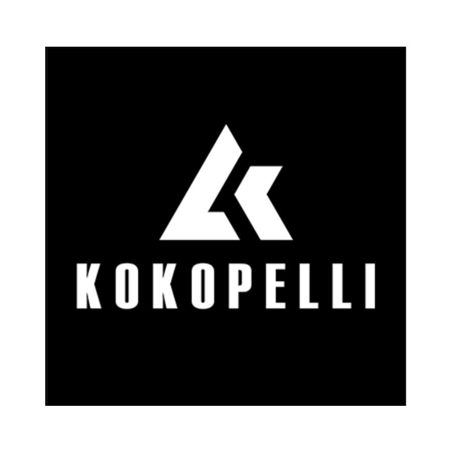 Logo of Kokopelli, an outdoor company producing innovative packrafts included in the Optimum Adventures packraft fleet.